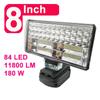 8 Inch Cordless LED Work Light with 2 USB For Makita 14.4V 18V BL1430 BL1830 Li-ion Battery Outdoor Work  Light