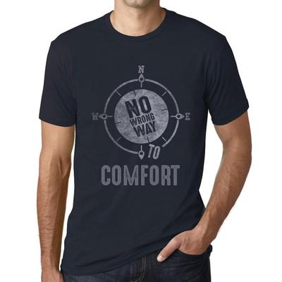 Мужская винтажная футболка Футболка с рисунком No Wrong Way Comfort Navy