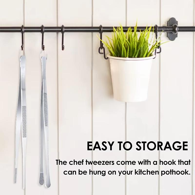 Походные щипцы для барбекю 12 дюймов Кухонные щипцы Сверхпрочные из нержавеющей стали Щипцы для приготовления пищи для гриля Барбекю Морепродукты JT499