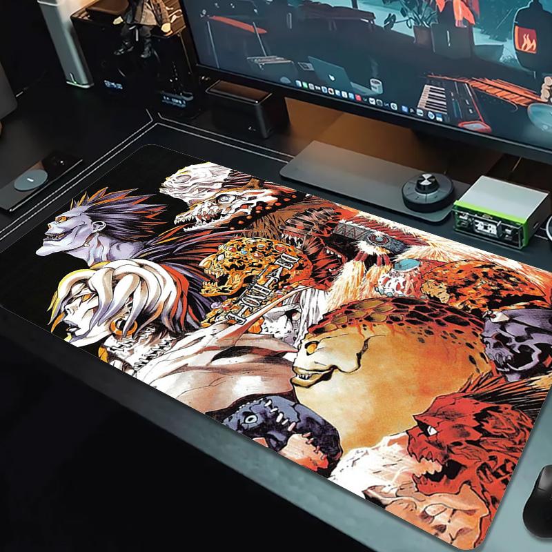 Death Note Anime Color Mouse Pad Large Gaming Table Cushion Non-slip Laptop Tablet Big Mousepad XXL Mat Mini PC Playmat With Lock edge