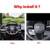 For Trumpchi GAC Gs8   ABS Steering Wheel Panel Switch  control Button Cover  stickers Trim Auto Interior Accessories