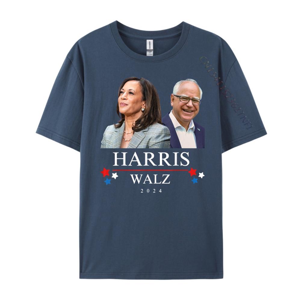 Harris Walz President Election Kamala Harris Tim Waltz Cute Oversized T Shirt Winter T Shirt Homme Big Size Game