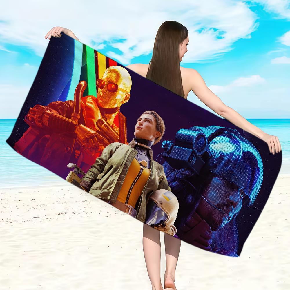 Game A-Arc Raiders-A Towel Soft Lightweight Anti-Sand Large Beach Towel Quick-Drying Bath Sports Family