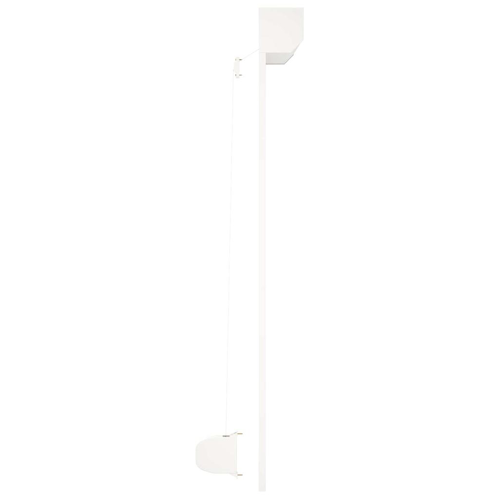 White Roller Shutter 160 x 150 cm Aluminum and Polyurethane