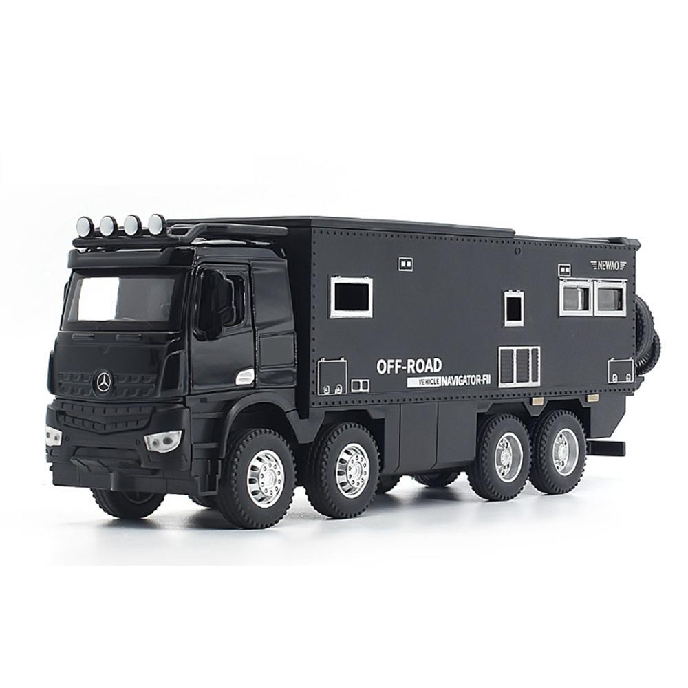 1/24 NOMADISM NAVIGATOR Benz 8X8, литая под давлением игрушечная модель автомобиля, звук и свет, детская игрушка, коллекционные предметы, подарок на день рождения