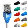 50 шт. Сетевые колпачки для кабеля RJ45 Cat5e Cat6 Модульный штекер Многоцветные Защитные колпачки Защитные пластиковые Снятие натяжения