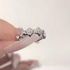 Star Set Diamond Zir*****Pen Ring Texture Irregular Lava Fashion Personality Retro Niche Design High Sense