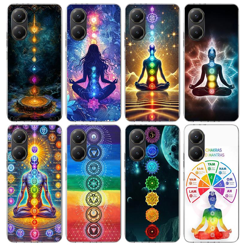 Yoga Chakra Spiritual Energy Universe Phone Case For Xiaomi Poco X5 X6 X7 Pro F7 Ultra M7 Redmi 15C 15 13C 13 12C 12 10 10C 10A