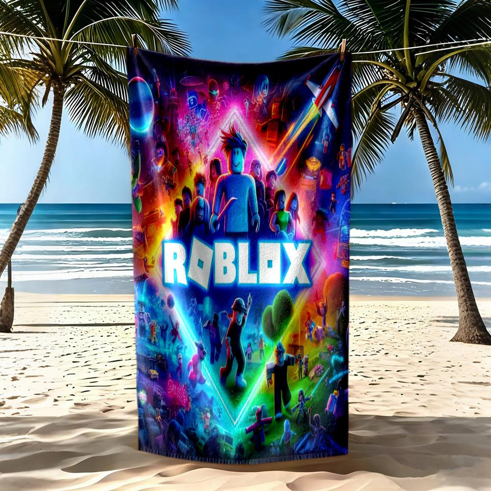 Roblox Beach Towel Soft Durable Quick-Dry Comfortable Lightweight Suitable for Swimming, Gym, Camping, Yoga Vacation