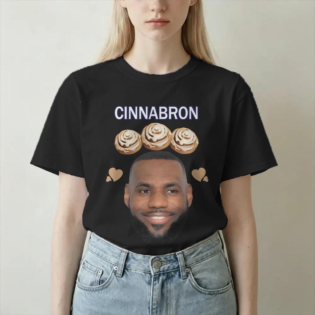 Unisex Unisexs Tshirt Cinnabron Funny Meme Vintage 100 Cotton Tees Short Sleeve T Shirt Round Collar Tops Printed