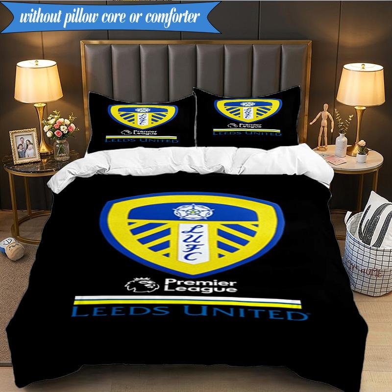 3PCS Fc Crest Design Printed Soft Bedding Set,Including 1pc Duvet Cover And 2pcs Pillowcases Perfect for Bedroom, Dormitory, Fan gift
