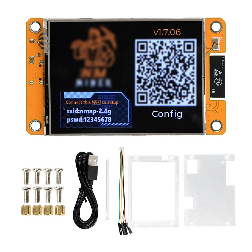 Плата разработки ESP32 с 1,54-дюймовым/2,8-дюймовым сенсорным экраном, WiFi, Bluetooth, модуль майнера 1060 кГц/с, настольные часы, подарок
