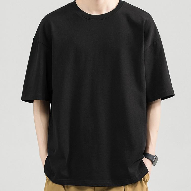 Men's Summer Sale: Heavyweight Pure Cotton Long Sleeve T-Shirt - Fashionable and Versatile.