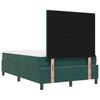 Box Spring Bed with Headboard Dark Green 120 x 200 cm Velvet