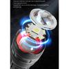 Type C Rechargeable Flashlight High Brightness Zoom Strobe COB Sidelight Battery Gauge Large Capacity ABS Camping Search Light