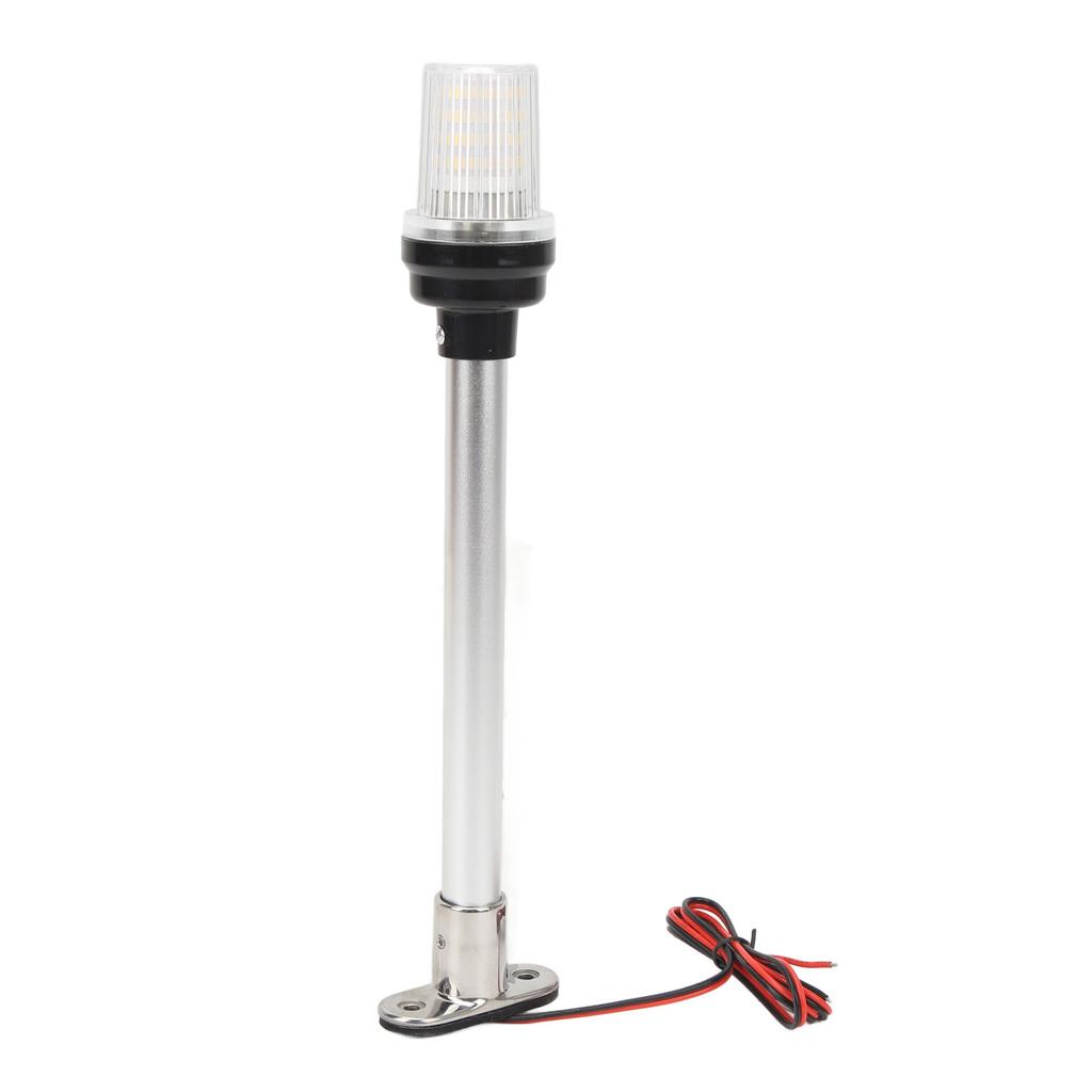 12in Boat Anchor Light 63 LEDs 360 Degree All Around Stern Pole Light 316 Stainless Steel Base For Fishing Boats Yacht