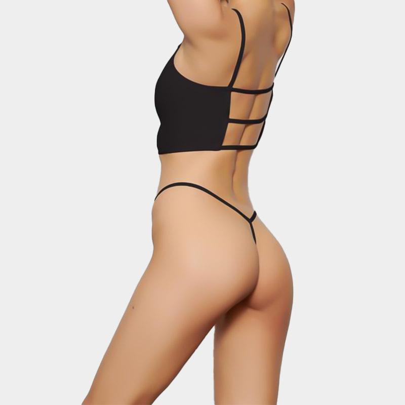 Хлопковые трусики-стринги: соблазнительное невидимое женское белье, трусики-стринг с мини-бретельками
