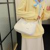 Trendy Solid Color Dumpling Crossbody Bag for Girls - Versatile and Stylish Casual Accessory