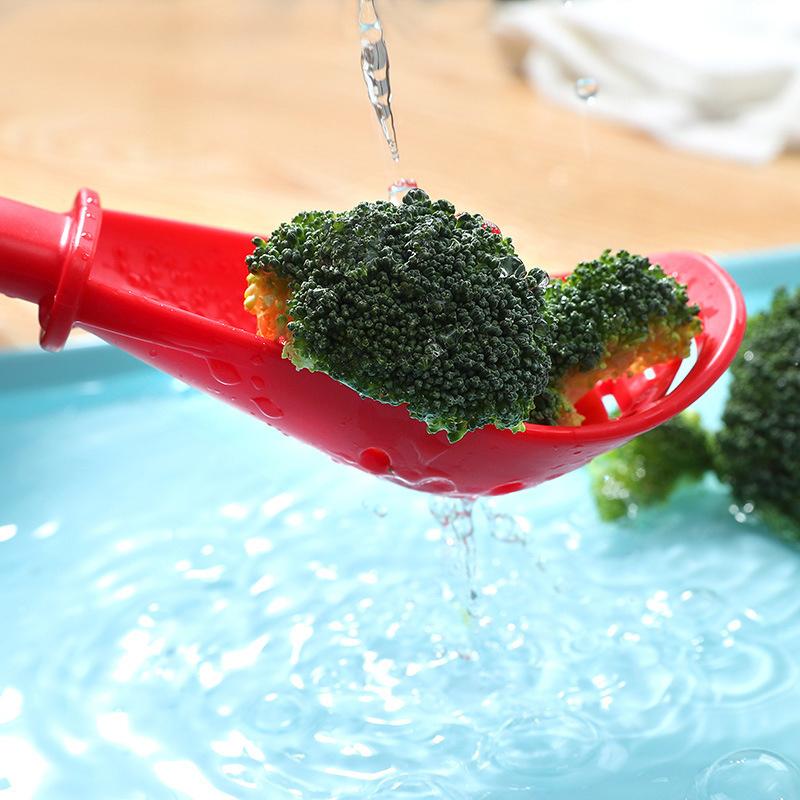 Многофункциональная кулинарная ложка-фильтр, дуршлаг, кухонная ложка для измельчения, измельчения имбиря, чеснока, силиконовый сепаратор для яичного белка