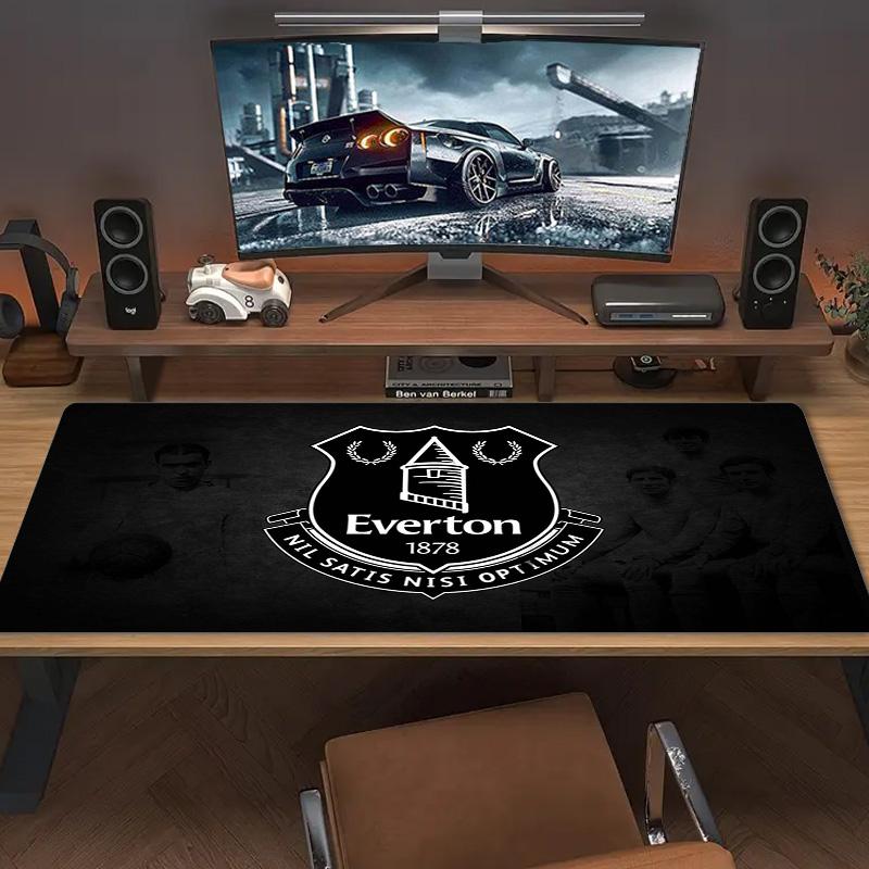Everton FC Logo Color Mouse Pad Large Gaming Table Cushion Non-slip Laptop Tablet Big Mousepad XXL Mat Mini PC Playmat With Lock edge
