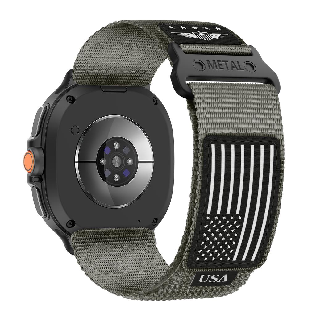 Rugged Nylon Straps For Samsung Galaxy Watch 8/8 classic40mm 44mm 46mm Sport belt correa pulseira Bracelet Galaxy Watch 8 Band