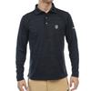 Admiral Golf Classic Union Jack Logo Jacquard Long Sleeve Shirt ADMA364 10BLK Men's