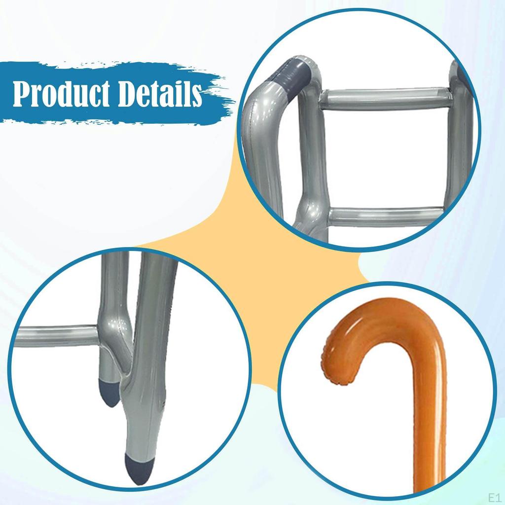 Надувной костюм ходунка и трости для праздничной атмосферы для взрослых