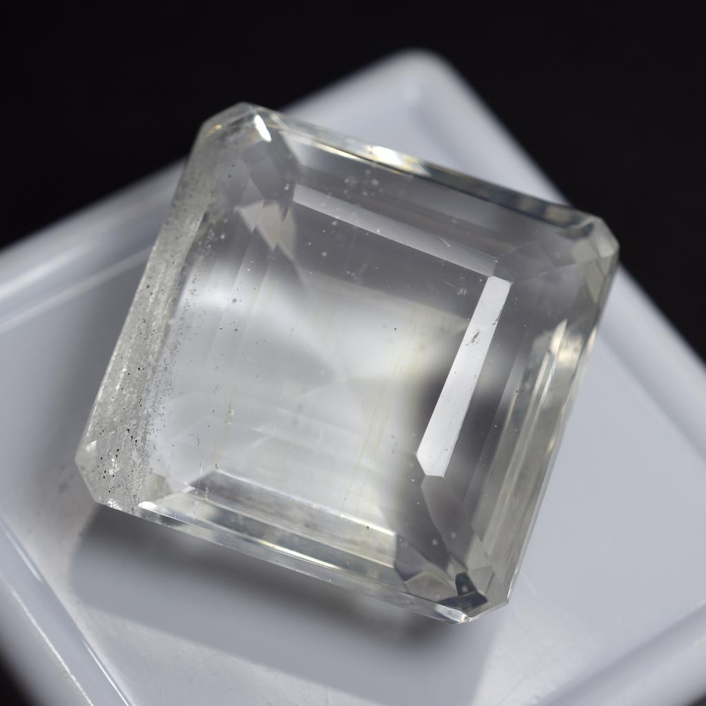 Lab-Created Yellow Opal Loose Gemstone 112.65 ct Square Cut October Birthstone for Gem Collections