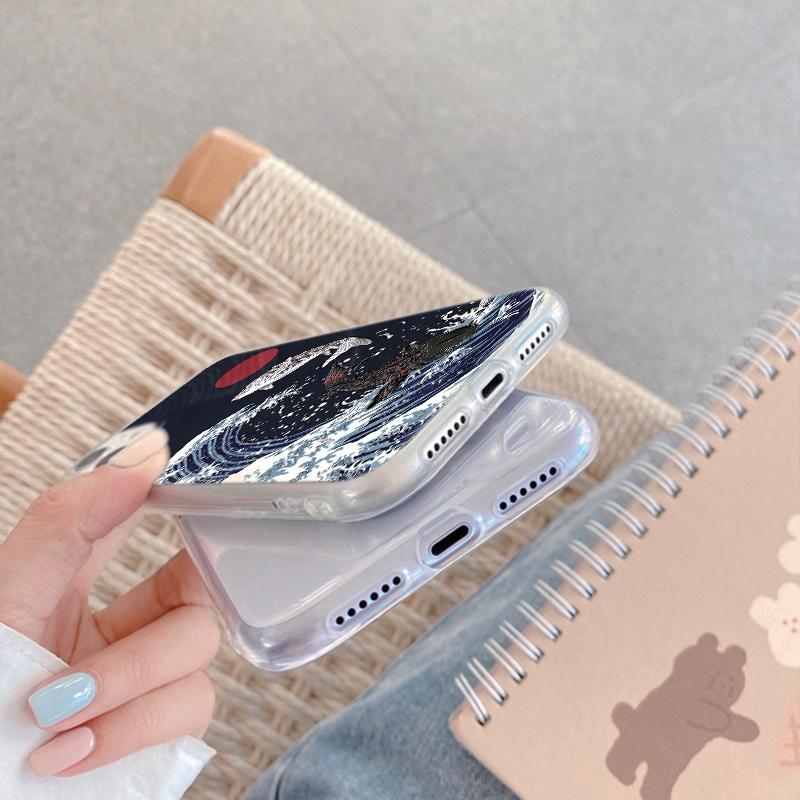 Роскошный белый чехол-журавль для iPhone Samsung A55 M34 S24 Xiaomi Redmi 13 Pro 14C Huawei Honor противоударный бампер для телефона TPU с защитой от царапин прозрачная задняя крышка