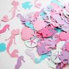 New 100pcs/set Confetti Mermaid Shape Beach Theme Party Table Scatter Paper Scrap