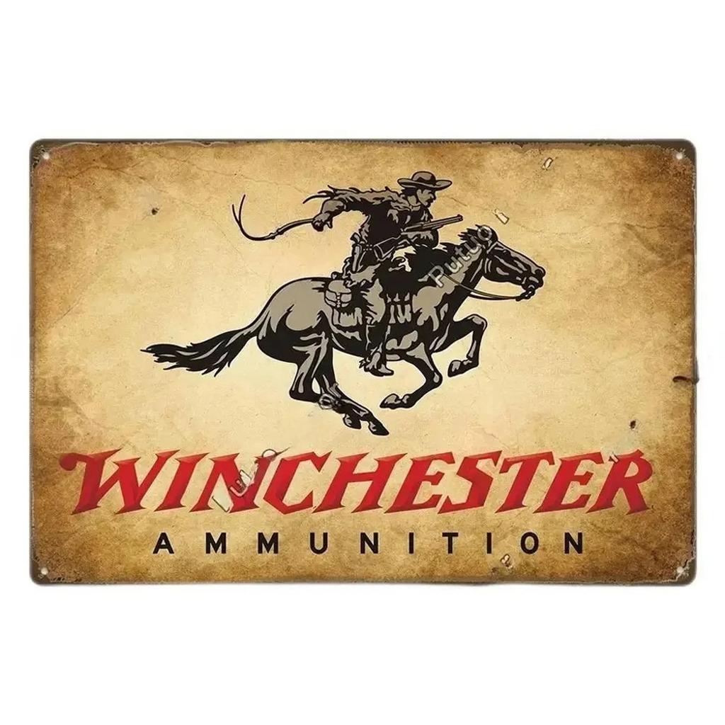 Metal Tin Signs Pistol Stonger Beretta Wesson Colt Vintage Funny Art Wall Decorations for Home Man Cave Garage Cafe Bars Clubs