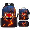 Cartoon Animation Backpack, Third and Fourth Grades of Primary School, Light Burden Reduction, Student Schoolbag Storage Bag