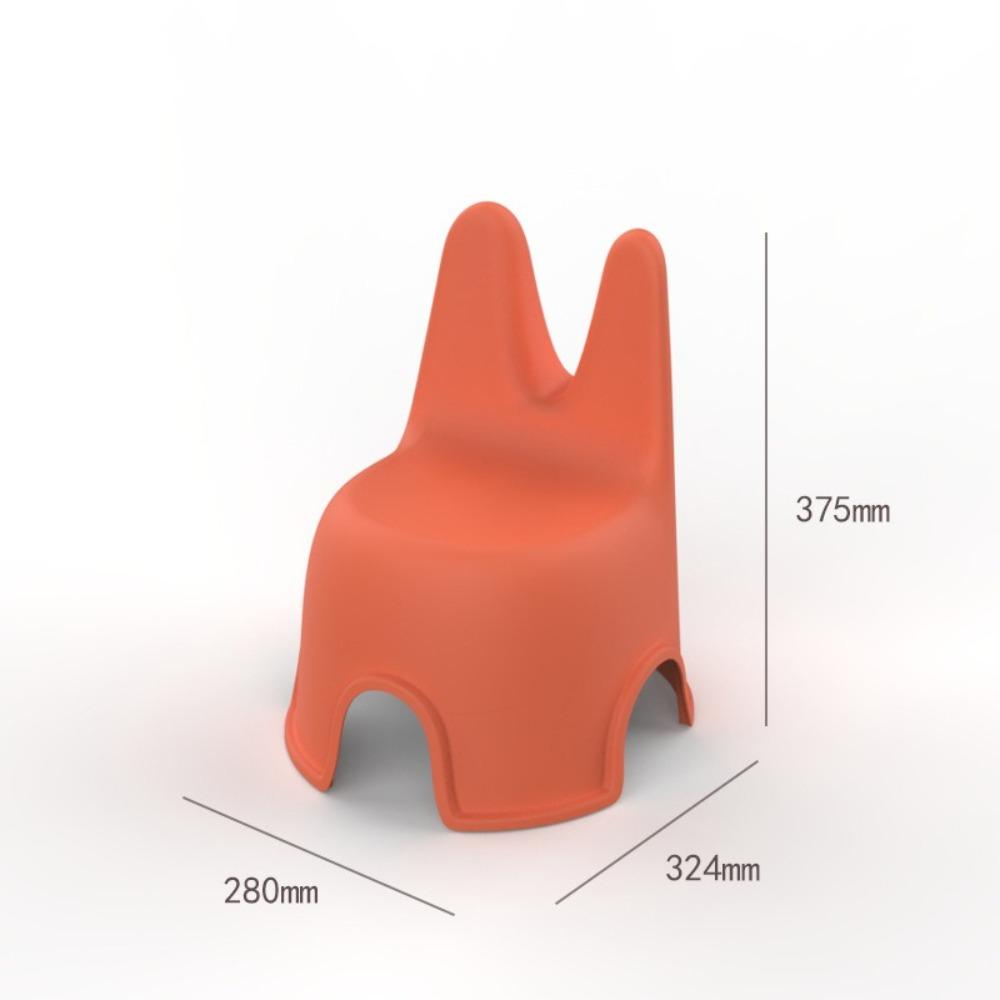 Устойчивый стул со спинкой Пластиковый маленький табурет Высококачественный обеденный стул Детский