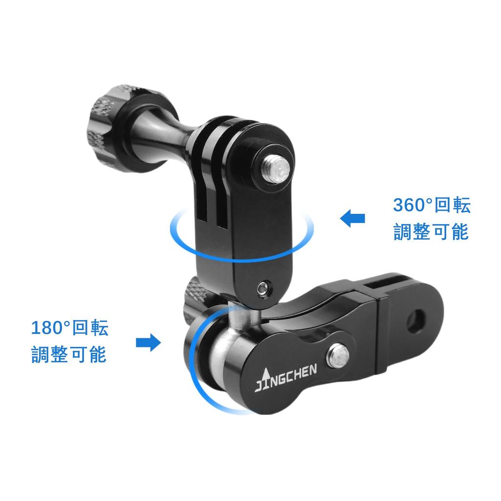JINGCHEN Крепление для экшн-камеры, алюминиевый сферический держатель, удлинитель крепления GoPro, вращающееся на 360 градусов, базовое крепление GoPro, аксессуары, крепление для GoPro, общее