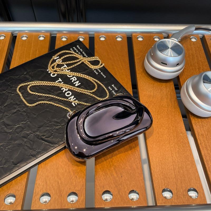 Женская сумка новая мода металлическая сумка на запястье персонализированная глянцевая цепочка сумка-мессенджер вечерняя сумка