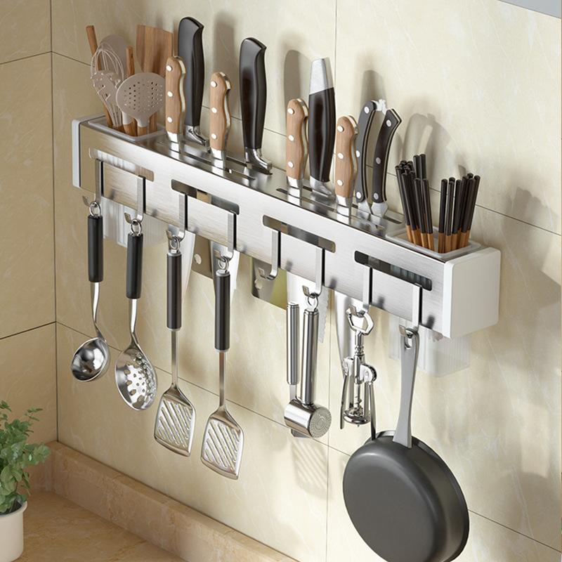 Держатель для ножей из нержавеющей стали, палочки для еды без ударов, трубчатая вставка, нож, кухонная стойка, бытовая многофункциональная стойка для хранения