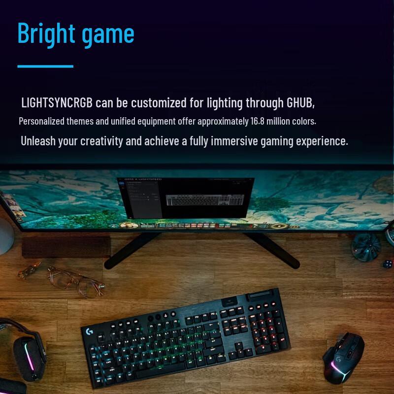 Logitech G915 X LIGHTSPEED Tri-Mode Low-Profile Mechanical Gaming Keyboard