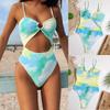 Женский сексуальный цельный купальник бикини, топ с полым принтом, купальник
