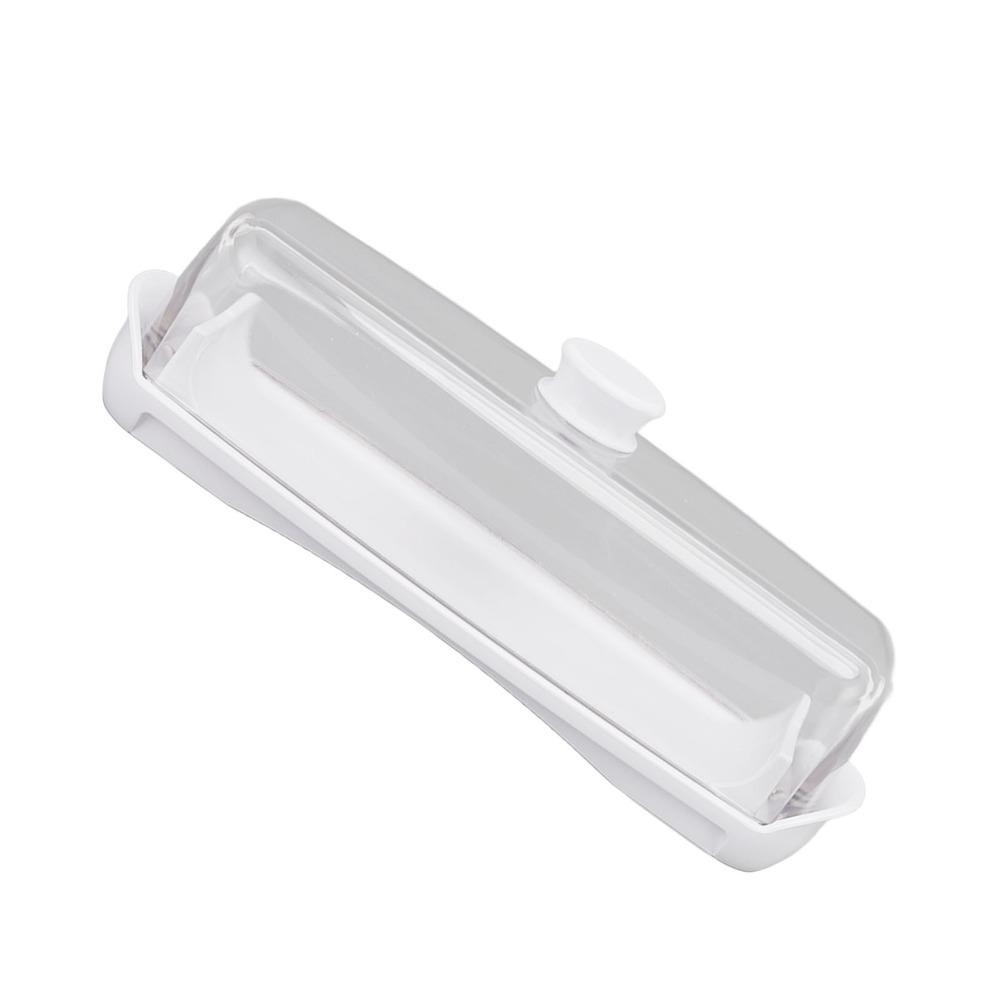 Plastic Butter Dish With Lid Transparent Cover Butter Keeper Container For Countertop