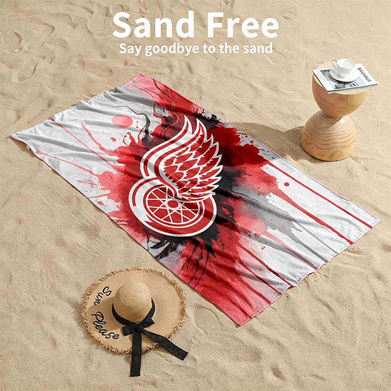 Detroit Red Wings Beach towels also serve as bath towels summer essential a musthave for the outdoors the beach and the pool