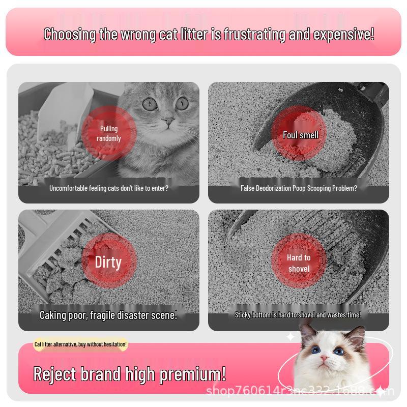 Cassava Cat Litter, Cherry Blossom White Tea, 20kg – Deodorizing, Nearly Dust-Free, Easy Clumping, Odor Control.