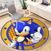 1 шт. Круглый ковер Sonic Adventure для офиса, коврик для помещений, подходит для офиса, под офисные стулья, спальни, гостиной, домашнего декора, декора комнаты