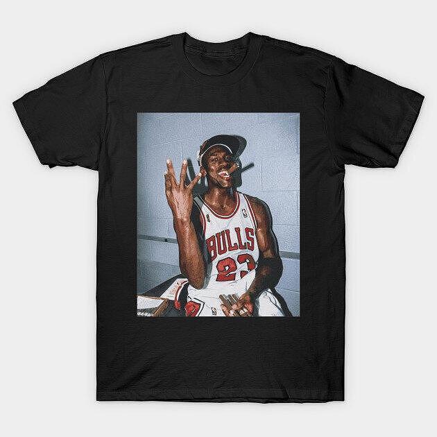 Unisex Black Cotton TShirt Basketball Player Vintage Casual Athletic Retro Style