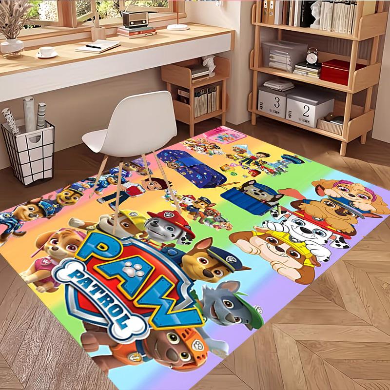 PAW Patrol Print Rug, Washable Floor Carpet, For Entryway Dorm Laundry Room Office Study, Home Decor Birthday Christmas Gift