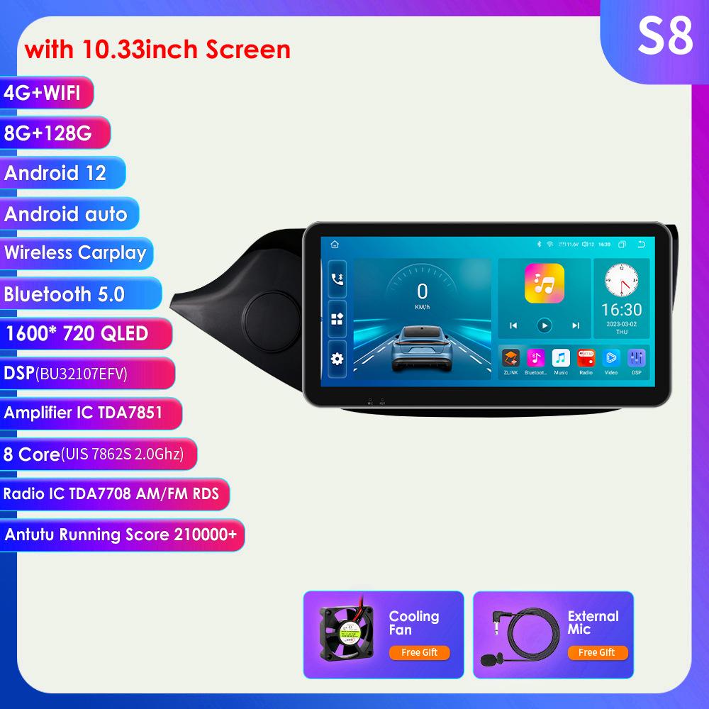 10,33-дюймовая Android-система навигации с GPS, Bluetooth и беспроводным CarPlay для Kia CEED 2012-2016 гг.