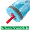 Замена соломы для бутылки с водой для чашки Zak, не содержит бисфенола-А, легко чистится, прикусывающий клапан, аксессуары для соломинок для питья
