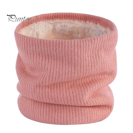 Autumn Winter Velvet Thickened Neck Gaiter Scarf Men Women Solid Color Elastic Scarf Windproof Thermal Insulation Neck Wrap