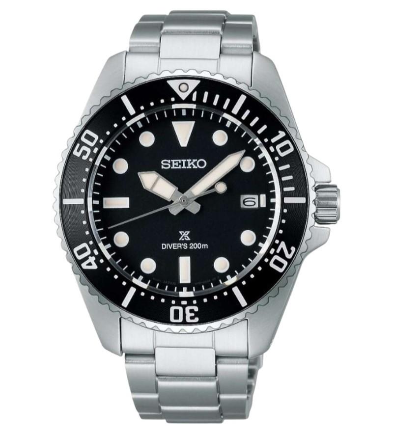 Seiko PROSPEX Solar SCUBA Stainless Steel Sapphire Men's Watch SNE597P1