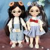 2Pcs 17cm Dolls Lovely Shape Realistic Image Miniature Dress-up Doll Toys Birthday Gift