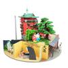 Sankei Studio Ghibli Series Spirited Away Diorama Papercraft MP07-42 (Red, Green, Brown). One Size.